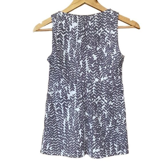 Boden cotton leaf print scoop neck tank top - Picture 2 of 9